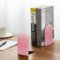 thumbnail image 5 of Pofeuu Sparkly Glitter Print Large Bookend Hold Heavy Books- Wood Bookends for Heavy Books Heavy Duty Book Ends Wood Bookends for Office Desk Non-Skid, 5 of 7