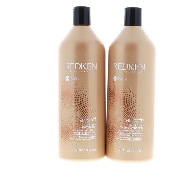 Redken All Soft Shampoo And Conditioner 33.8 oz/1000 ml Set Walmart