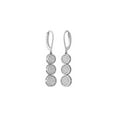 thumbnail image 3 of ARAIYA FINE JEWELRY Sterling Silver Round Diamond Dangle Earrings (1/2 cttw, I2-I3 Clarity, I-J Color), 3 of 6