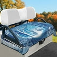 thumbnail image 2 of Yuyamidu Reindeer Flannel Golf Cart Seat Covers Blue Club Car Seat Towel Blanket Winter Thick Golf Cart Accessories, Christmas Decoration, 2 of 8