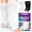 White, variant on BraceAbility Wide Calf Knee High Diabetic Compression Socks, 20-30 mmHg Over the Calf Neuropathy Socks for Swollen Legs, Black, XL/2XL Wide, 1 Pair