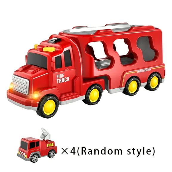 BESTSKY Tractor Building Blocks Toy,Multi-Function Vehicles Assembled Building Block,Diverse Designs Engineering Car Toy,Red