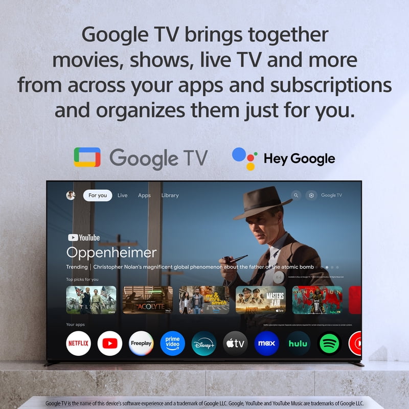 Sony 65" class BRAVIA 2 II LED 4K HDR Smart Google TV K-65S20, 2025 Model feature detail
