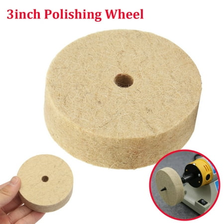 3'' inch Felt Polishing Wheel Felt Wool Buffing Polishers Pad 10mm x 80mm x