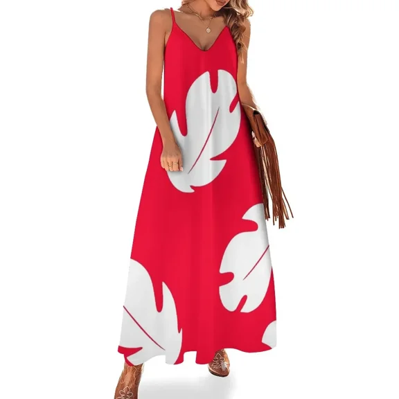 Lilo Hawaiian Floral Leaves Sleeveless Dress dress for women Clothing female Women's summer skirt