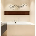 thumbnail image 6 of Get Naked Wall Decal Vinyl Bathroom Wall Art Stickers Black10'' X 34'' Vinyl wall art Inspirational quotes and saying home decor decal sticker, 6 of 7