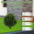 thumbnail image 5 of Bibana Artificial Cedar Topiary Ball Trees, Faux Cedar Shrub Bushes with Ground Spike 25.5", UV Resistant Fake Cedar Plants for Indoor, Garden, Yard, Porch, Patio Decor(set of 2), 5 of 6