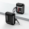 thumbnail image 1 of Duo Shield Secure Lock Designed For Apple AirPods Generation 1 & 2 With Hook, Black/Black, 1 of 7