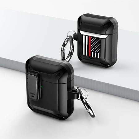 Duo Shield Secure Lock Designed For Apple AirPods Generation 1 & 2 With Hook  Black/Black price history on PriceWatchPro