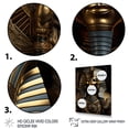 thumbnail image 3 of Designart "Golden Pharaoh of Egypt" Egypt Floater Framed Wall Art Print, 3 of 7