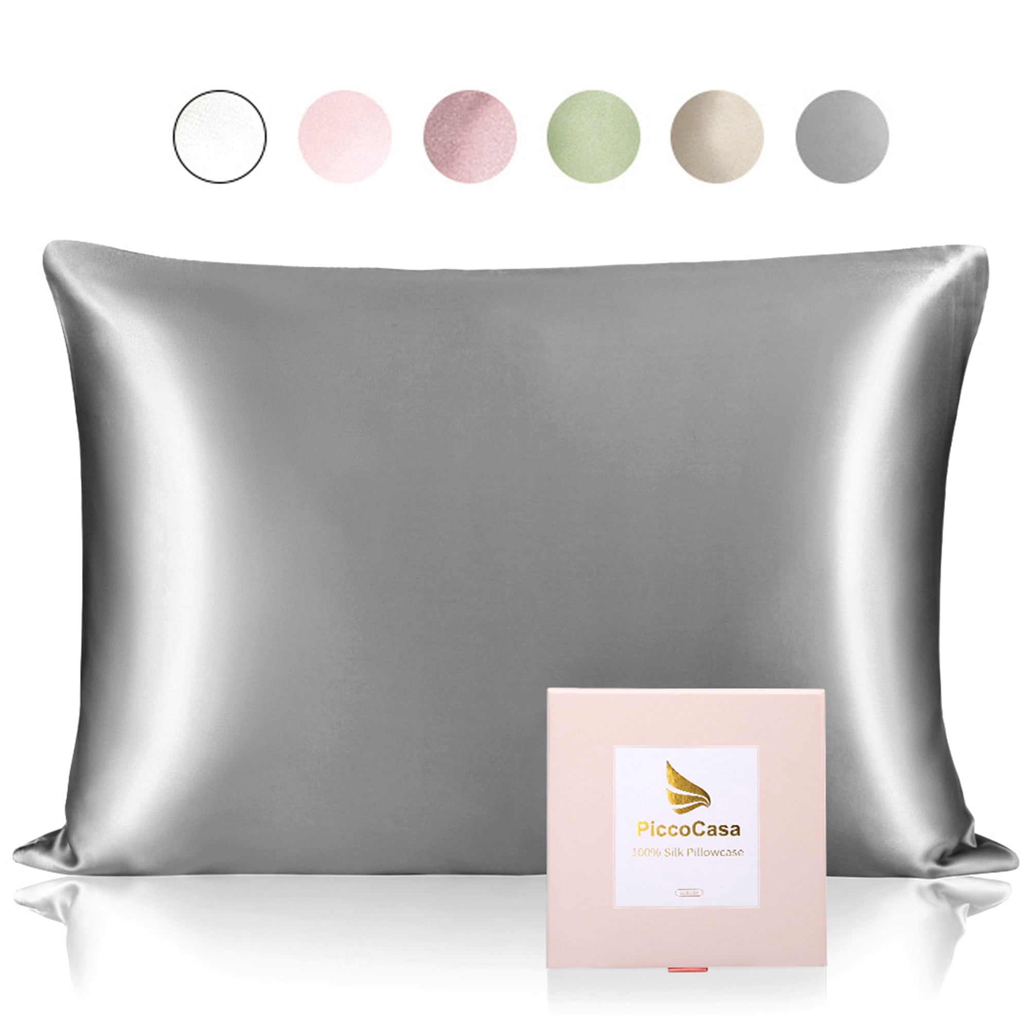 100 Pure Silk Pillowcase for Hair and Skin 25 Momme Breathable Pure
