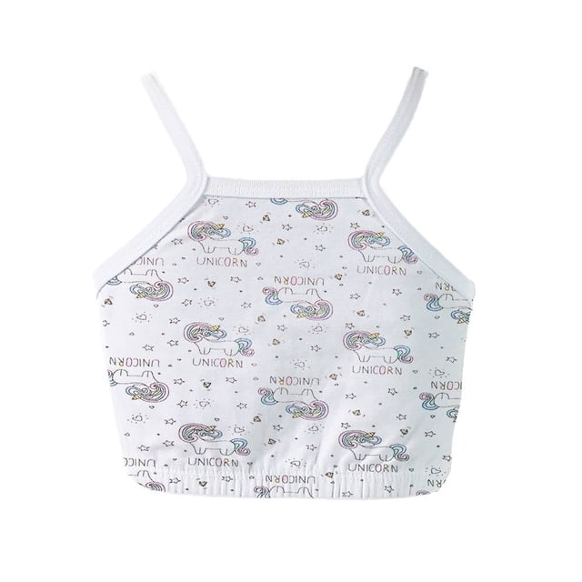 Corpiño Secret Treasures para Niña Tirantes Estampado Blanco Talla 8
