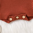 thumbnail image 3 of Chbgutlmr Newborn Baby Clothes Boy Girl Long Sleeve Knit Sweater Rompers Toddler Warm Crewneck Onesie, 3 of 5