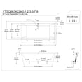 thumbnail image 3 of Kingston Brass VTSQ663422M3 66" Acrylic Rectangular Double Ended Freestanding Tub with Overflow/Drain Assembly, Glossy White/Antique Brass, 3 of 8