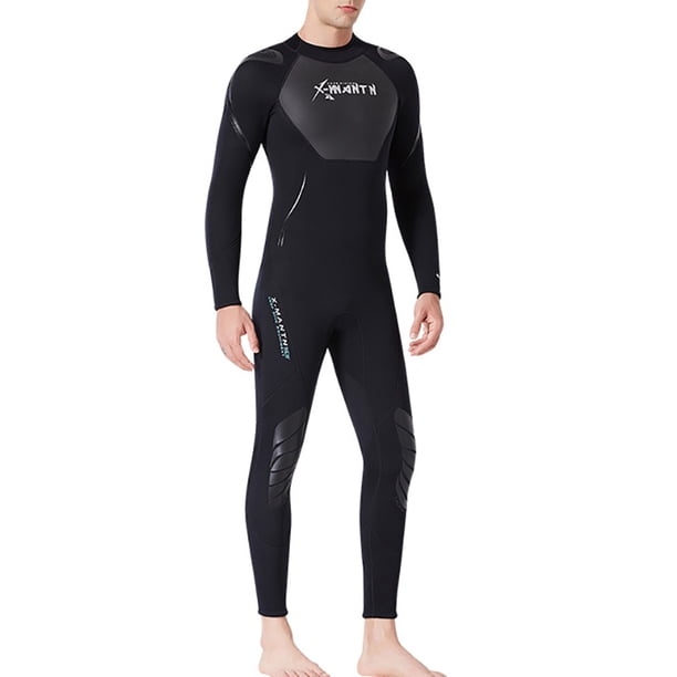 DivaSail Wetsuits Traje de buceo Ultrathin Secado rápido Pantalones de manga larga Cuerpo completo Traje de baño Jumpsuit Deportes transpirables Pieles de buceo Hombres negro 【XXL】 Scienceny OD003280-05