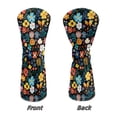 thumbnail image 5 of Uorisanigo Golf Club Head Covers Set of 3 Golf Club Covers for Driver, Woods and Hybrid, Accessories Premium PU Leather Flower Print Golfclub Headcovers, Gifts for Men Women, 5 of 7