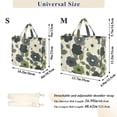 thumbnail image 2 of FORMRS Womens Corduroy Tote Bag Crossbody Shoulder Handbag with Pocket, Navy Flower, 2 of 7