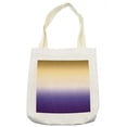 thumbnail image 1 of Ombre Tote Bag, Vivid Enegetic Color Tones Base Illustration with Changes, Cloth Linen Reusable Bag for Shopping Books Beach and More, 16.5" X 14", Cream, by Ambesonne, 1 of 2