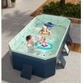 thumbnail image 4 of LIXI Non-Inflatable Swimming Pools,102in Foldable Large Above Ground Outdoor Family Pool for 1-6 People,Adults and Kids Use,100"×66"×20",Blue, 4 of 9