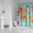 thumbnail image 2 of Pioneer Colorful Floral Shower Curtain for Bathroom Home Decor Bathtubs Waterproof Fabric Curtain with 12 Hooks 84x72in, 2 of 6
