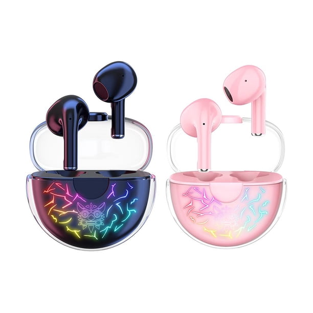 Auriculares inalámbricos para juegos Auriculares intrauditivos profesionales para música de juegos (rosa) Ndcxsfigh Para estrenar