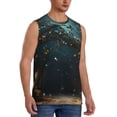 thumbnail image 3 of Salouo Magical Library Butterfly Night Pattern Men's Sleeveless T Shirts,Men's Regular-Fit Tank Top Sports Shirt for Men Sleeveless Tank Shirt -X-Large, 3 of 6