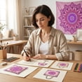 thumbnail image 6 of XaaKee Large Wall Tapestry, Symmetrical Artwork Micro-Patterns Tapestry, High-Quality Polyester Room Tapestry For Dorm 60x40Inch, 6 of 9