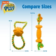 Hartz Dura Play Tug of Fun Dumbbell Bacon Scented Dog Toy, Nylon, 1ct
