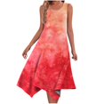 thumbnail image 1 of LNGOOR Robe d'Été Décontractée pour Femmes Sans Manches, Ourlet en Pointe, Robe Midi Fluide à Bretelles, Robe de Plage pour les Vacances, 1 of 5