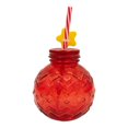 thumbnail image 1 of Tarro con Tapa Holiday Time de Vidrio Diseño Esfera Rojo 550 ml, 1 of 4