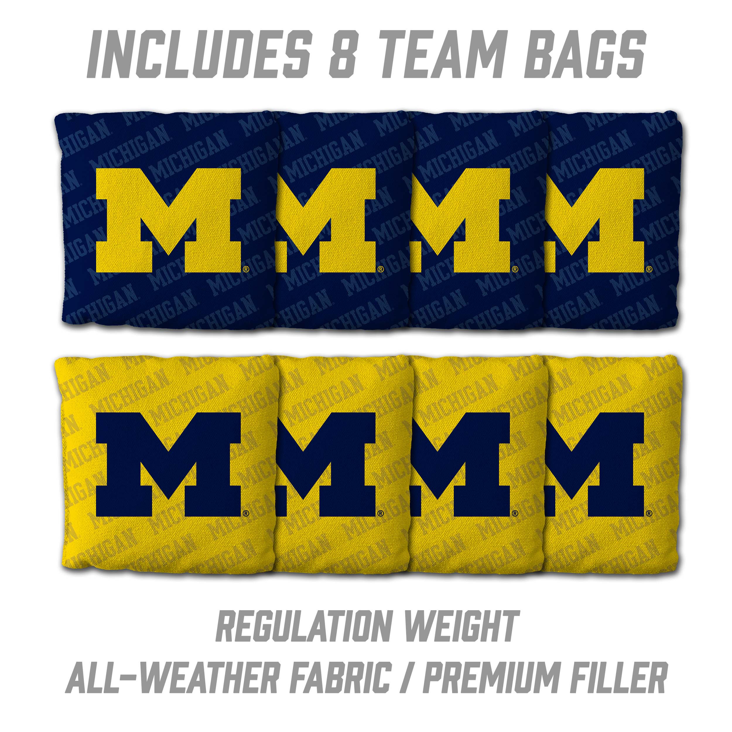 YouTheFan NCAA Michigan Wolverines 2x4 Slogan Series Cornhole