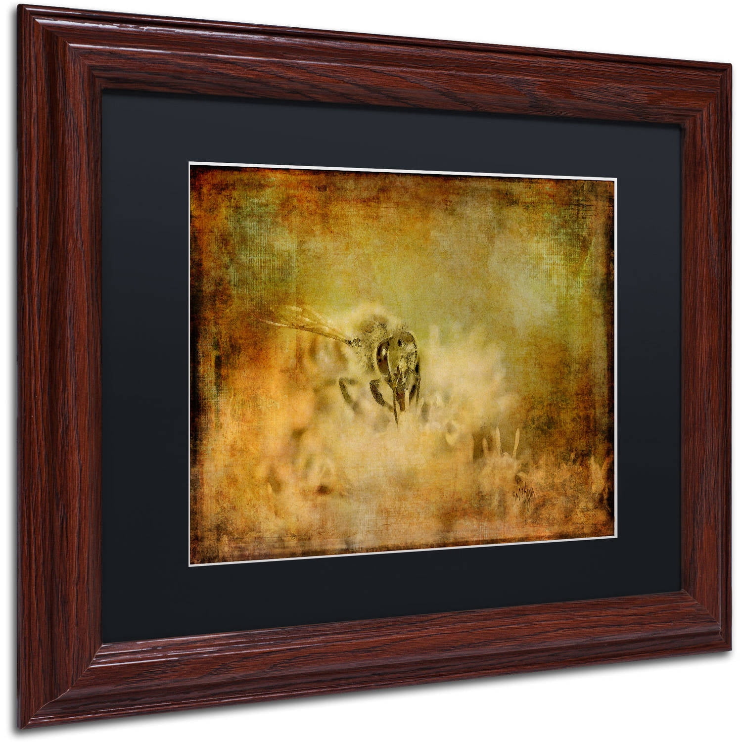Trademark Fine Art Lois Bryan 'Send the Bees Love' 11 x 14 Framed Art Print (886511641228)