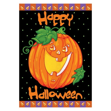 Toland Home Garden Happy Halloween Polyester Flag