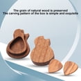 thumbnail image 5 of Joernso 1 Set Guitar Pick Box Anti-Scratch Large Space Compact Guitar Pick Holder Wooden Plectrum Storage Case for Instrument, 5 of 8