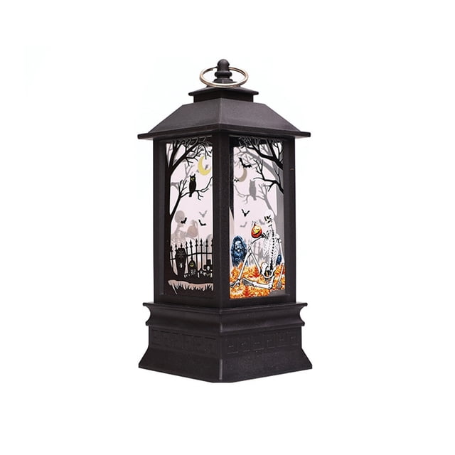 Binmer Halloween Decoration Big Ghost Festival Printing LED Light String