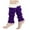 Dark Purple, variant on Women Faux Socks Trimmed Leg Warmers Furry Fuzzy Boot Cuff Ribbed Knit Leg Warmers Socks Boot Socks Yellow One Size