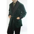 thumbnail image 2 of Men's Green Velvet Quilted Smoking Jackets Robes Party Wear Smoking Jackets Coats&nbsp;, 2 of 4