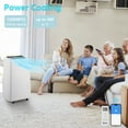 thumbnail image 3 of SamyoHome 12000BTU Portable Air Conditioner Auto Shut Off, and Dehumidifier Function, 3 of 9