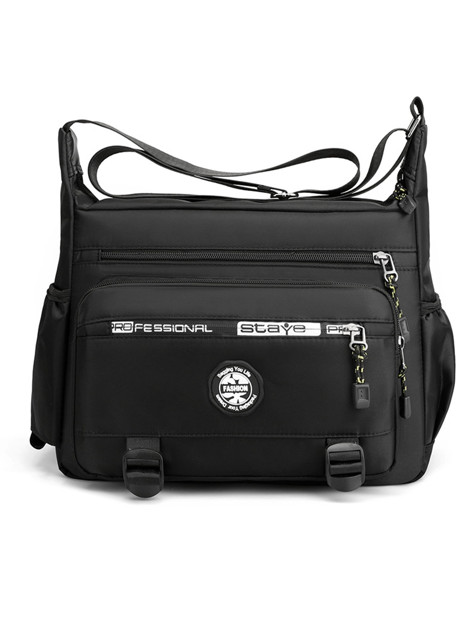 Grianlook Mens Business Shoulder Bag Multipockets Briefcase Large Capacity Messenger Bags