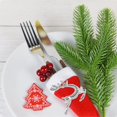 thumbnail image 5 of Juego de 12 porta servilletas para fiestas navideñas, otoño, Acción de Gracias, cenas de boda, fiestas, decoración de mesa para el hogar, accesorio decorativo (plata), 5 of 5