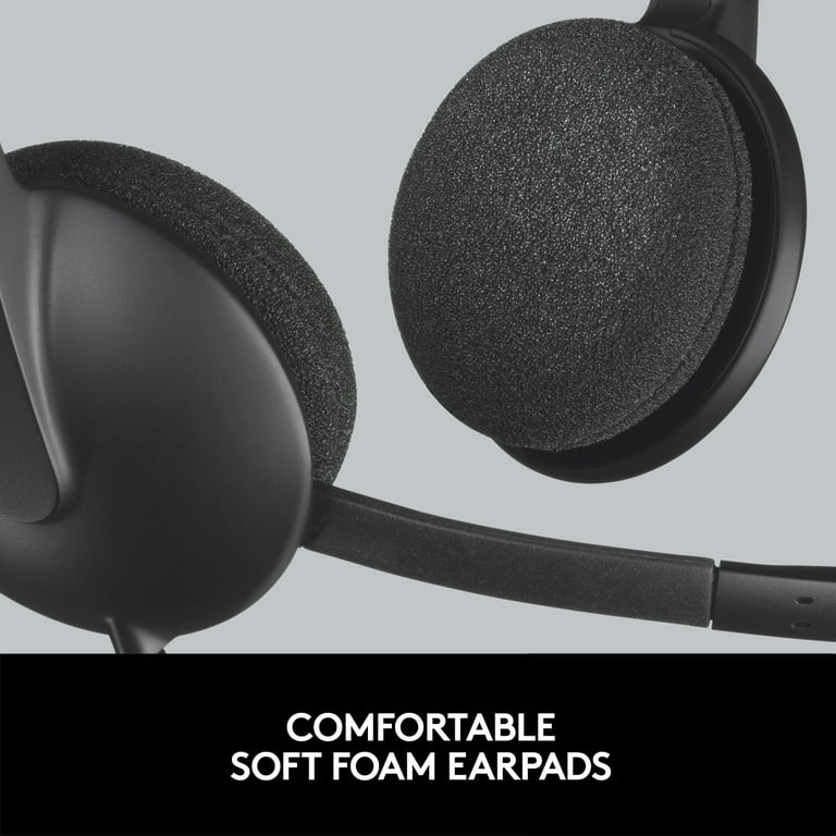 Logitech USB Headset H340, Internet Calls and Music, Black, Plug