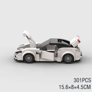 Speed Champions Car Back to the Futured Sets Model Building Bricks Supercar City Super Run Racing Sports Vehicle MOC Technique