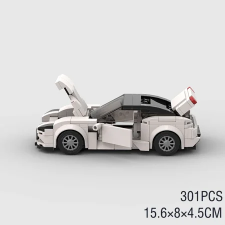 Speed Champions Car Back to the Futured Sets Model Building Bricks Supercar City Super Run Racing Sports Vehicle MOC Technique