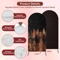 6.6FT Arch Backdrop Covers, Christmas Wedding Arch Cover Stretchy, Pine ...