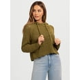 thumbnail image 4 of Jessica Simpson Women's Mikaela Pointelle Hoodie Sweater with Long Sleeves, Lightweight, Sizes XS-XL, 4 of 10
