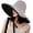 Qf003-blackbeige, variant on Super Wide Brim Women Sun Hat Cotton Floppy Packable Reversible Wired Edge Hats UV Protection Summer Beach Travel Garden