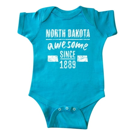 

Inktastic North Dakota Awesome Since 1889 Gift Baby Boy or Baby Girl Bodysuit
