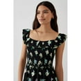 thumbnail image 3 of Dorothy Perkins Womens Floral Shirred Mini Dress, 3 of 4