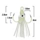 thumbnail image 2 of De Señuelos De Plantilla De Pesca Cebo Suave Calamar Anzuelo De Pez Con Púas Luminosas 6-6,2 Cm Artificial Minnow Crankbait Accesorios De Pesca 1 Pieza Vogacara OD008155-00, 2 of 7