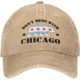 thumbnail image 1 of Don't Mess with Chicago hat City Flag Strong Chicago Retro Cap, 1 of 6